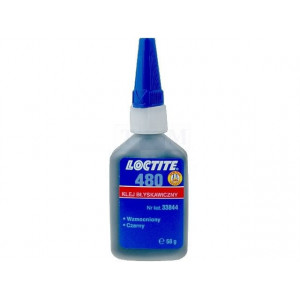 LOCTITE 480 Клей упрочненный, термо/вибростойкий, черный (Армированный резиной) 20 г