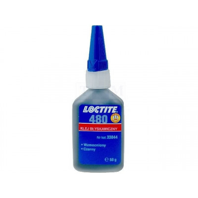LOCTITE 480 Клей упрочненный, термо/вибростойкий, черный (Армированный резиной) 20 г - 142411