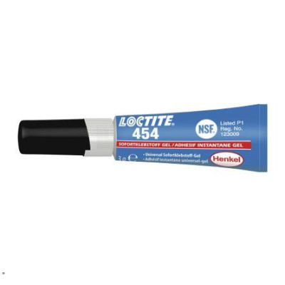 LOCTITE 454 Клей общего назначения, для больших зазоров, для пористых материалов, гель 3 г - 195657