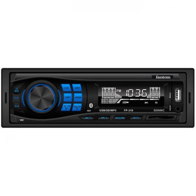 USB/SD ресивер, FANTOM FP-318 Black/Blue