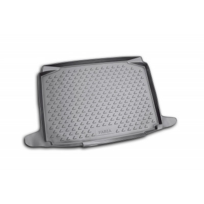 Коврик в багажник SKODA FABIA 2007-, хетчбек (полиуретан) Novline - Element
