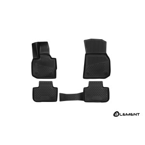 Коврики 3D в салон BMW X3, 2017->, (G01), SUV, (Европа), 4 шт. (полиуретан) - Novline - Element