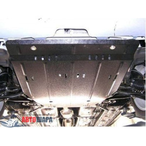 Защита Geely MK седан 2006- V-1,5 двигатель, КПП, радиатор - Премиум ZiPoFlex - Kolchuga