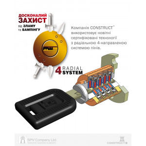 Замок CONSTRUCT (КОНСТРУКТ)  на CONSTRUCT HYUNDAI  IX 35  2010-  tiptronic CF 1424