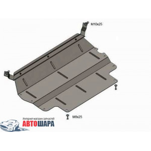 Защита Volkswagen Tiguan 2007-2015 V- все двигатель, КПП, радиатор - Kolchuga