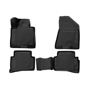 Коврики 3D в салон KIA SPORTAGE, 2016->, 4 шт. (ПУ, повышенная износостойкость) - Novline - Element