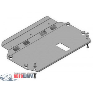 Защита Kia Rio II 2005-2011 V-1,4; 1,5 двигатель, КПП, радиатор - Премиум ZiPoFlex - Kolchuga