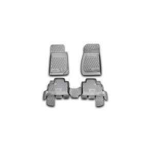 Коврики в салон JEEP WRANGLER 4 DOORS, 2007-> 4 шт. (полиуретан) - Novline - Element