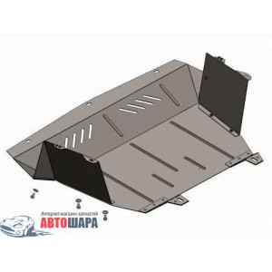 Защита Fiat Doblo I поколение 2000-2009 V-все кроме 1,9 D двигатель, КПП, радиатор - Премиум ZiPoFlex - Kolchuga