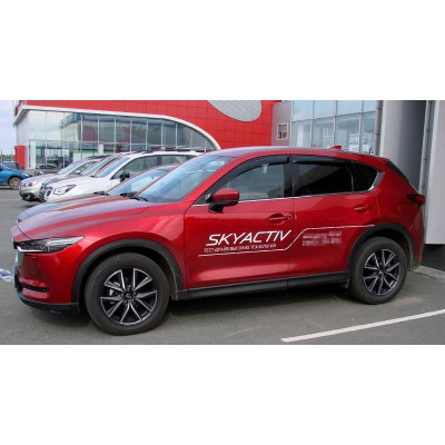 Дефлектор окон Mazda CX5, 17-, 4ч., темный - Novline