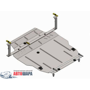 Защита Peugeot 4007 2007- V- все двигатель, КПП, радиатор - Премиум ZiPoFlex - Kolchuga