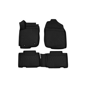 Коврики 3D в салон TOYOTA RAV 4, 2013-2015, 2015->, 4 шт. (ПУ, повышенная износостойкость) - Novline - Element