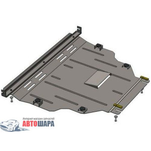 Защита Ford Kuga 2013- V- все двигатель, КПП, радиатор - Премиум ZiPoFlex - Kolchuga