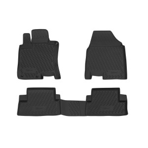 Коврики в салон NISSAN QASHQAI 2007-2014, 4 шт. (ПУ, повышенная износостойкость) - Novline - Element