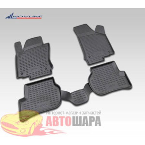 Коврики в салон VW JETTA 02/2005->, 4 шт. (полиуретан) - Novline - Element