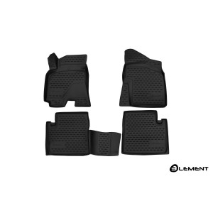 Коврики 3D в салон CHERY TIGGO 3, 2017->, 4 шт. (полиуретан) - Novline - Element
