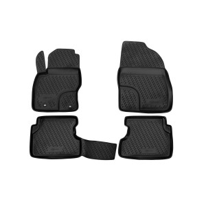 Коврики в салон FORD FOCUS II 2004->, 4 шт. (ПУ, повышенная износостойкость) - Novline - Element