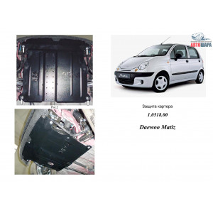 Защита Daewoo Matiz 2005- V- все двигатель, КПП, радиатор - Kolchuga