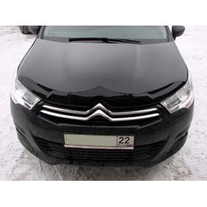 Дефлектор капота темный CITROEN C4 хетчбек 5 door 2011-> - Novline
