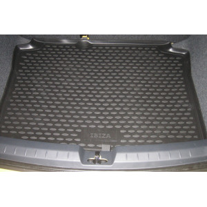 Коврик в багажник SEAT IBIZA 3D, 5D, 05/2008-, хетчбек (полиуретан) Novline - Element