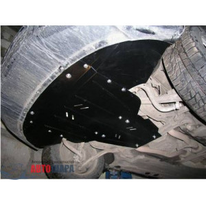 Защита Audi A6 C6 2004-2011 V- все двигатель, КПП, радиатор - Премиум ZiPoFlex - Kolchuga