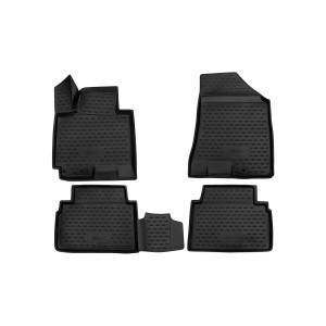 Коврики 3D в салон KIA SPORTAGE, 2010-2016, 4 шт. (ПУ, повышенная износостойкость) - Novline - Element