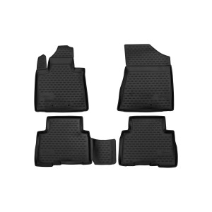 Коврики в салон KIA SORENTO, 2012-2015, 4 шт. (ПУ, повышенная износостойкость) - Novline - Element