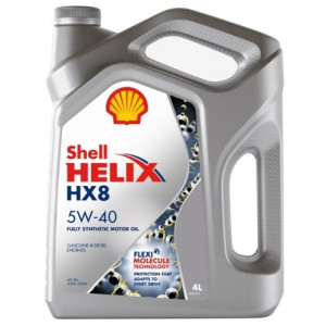 Моторное масло Shell Helix HX8 Synthetic 5W-40 (SN/CF, A3/B4, MB229.3) 4л
