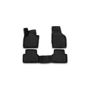 Коврики 3D в салон AUDI Q3, 2015->, АКПП, 4 шт. (полиуретан) - Novline - Element