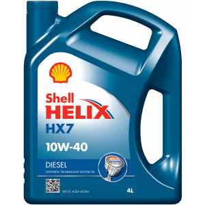 Моторное масло Shell Helix HX7 Diesel 10W-40 (CF, A3/B4 + OEMs) 4л