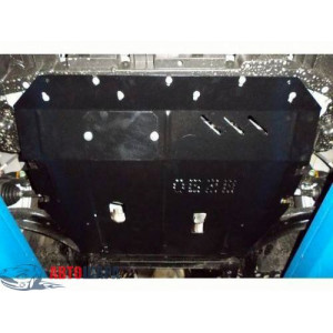 Защита Nissan Sentra 2014-2016 V-1,6і двигатель, КПП, радиатор - Премиум ZiPoFlex - Kolchuga