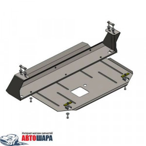 Защита Ford Transit/Transit Custom 2013- V-2.2 D; 2.2 TDCI; двигатель, КПП, радиатор - Премиум ZiPoFlex - Kolchuga