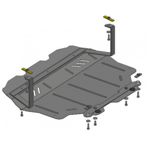 Защита Seat Altea XL 2006- V-2,0 SSI АКПП двигатель и КПП - Кольчуга