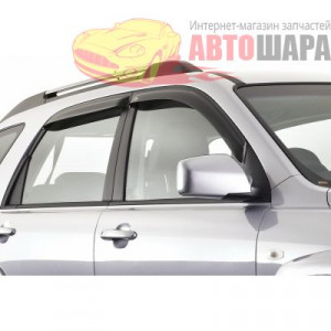 Ветровики KIA SPORTAGE 2004-2010 ТЕМНЫЙ 4 ШТ. - EGR