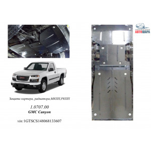 Защита GMC Canyon 2004-2014 V-2.8i двигатель, КПП, радиатор - Kolchuga