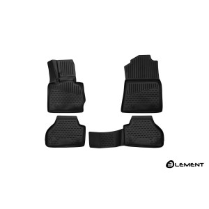 Коврики 3D в салон BMW X4, 2014-2017, (F26), SUV, (Европа), 4 шт. (полиуретан) - Novline - Element