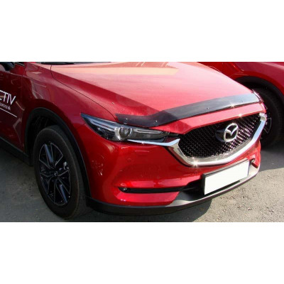 Дефлектор капота Mazda CX5, 17-, темный - Novline