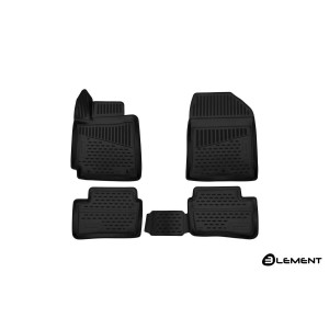 Коврики 3D в салон KIA PICANTO, 2017->, хб., 4 шт. (полиуретан) - Novline - Element
