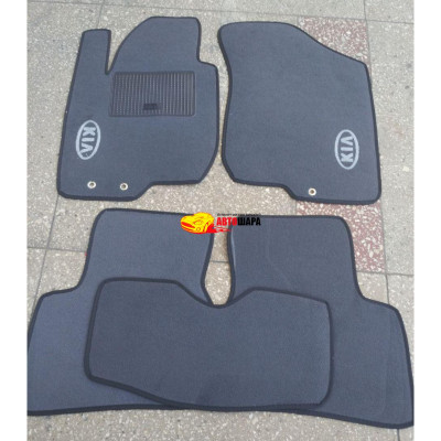 Коврики текстильные KIA CEED 06-  черные  MILAN