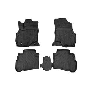 Коврики 3D в салон TOYOTA FORTUNER, 2017->, 4WD, 4 шт. (полиуретан) - Novline - Element