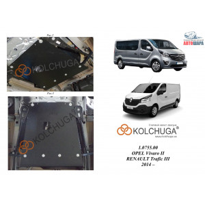 Защита Renault Trafic 2014- V- все паливний фільтр, лямбда зонд - Kolchuga Защита Renault Trafic 2014- V- все паливний фільтр, лямбда зонд - Kolchuga
