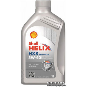 Моторное масло Shell Helix HX8 Synthetic 5W-40 (SN/CF, A3/B4, MB229.3) 1л