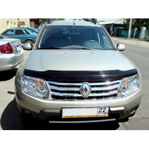 Дефлектор капота темный RENAULT DUSTER 2011- Novline