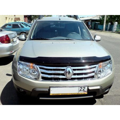 Дефлектор капота темный RENAULT DUSTER 2011- Novline