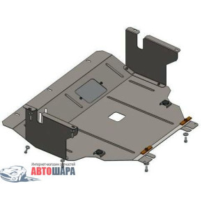 Защита Opel Vivaro 2001- V-2,0 D двигатель, КПП, радиатор - Премиум ZiPoFlex - Kolchuga