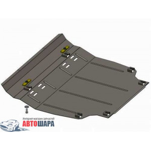 Защита Toyota RAV 4 III 2005-2012 V-2,2 D двигатель, КПП, радиатор - Премиум ZiPoFlex - Kolchuga