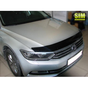 Дефлектор капота темный VW Passat B8 2015- седан, универсал - Novline Дефлектор капота темный VW Passat B8 2015- седан, универсал - Novline
