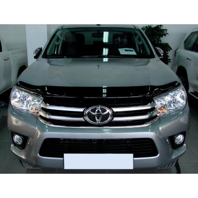 Дефлектор капота темный TOYOTA Hilux 2015- - Novline
