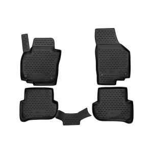 Коврики в салон SKODA YETI 03/2009->, 4 шт. (ПУ, повышенная износостойкость) - Novline - Element