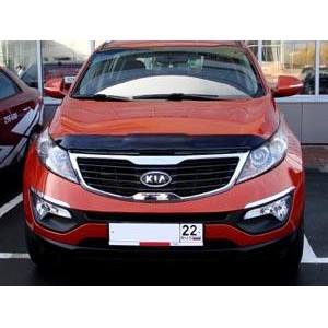 Дефлектор капота темный KIA SPORTAGE 2010- - Novline